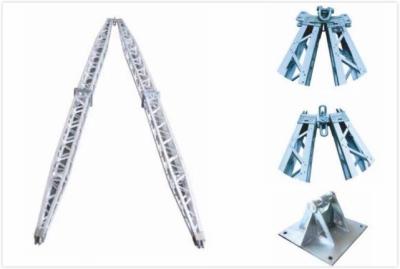 China LBR Model A Shape Lattice Gin Pole Strengthened For Erecting Tower / Pole for sale