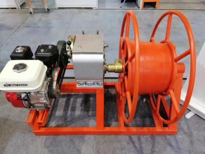 China Engine Motorised Take Up Winches For Conductor Pulling Winch for sale