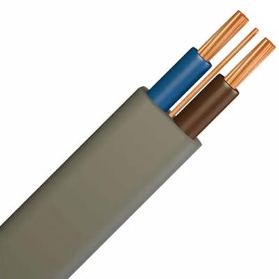 China Customizable TPS PVC Flat Cable Two Core PVC Insulated Sheathed Ground Wire for sale