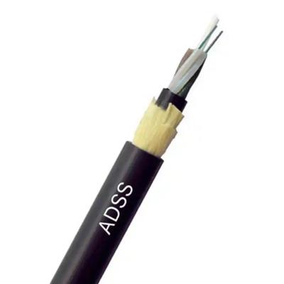 Китай Стандарт ядра IEC60794-1 кабеля оптического волокна ADP FTTH ADSS на открытом воздухе 48 96 продается