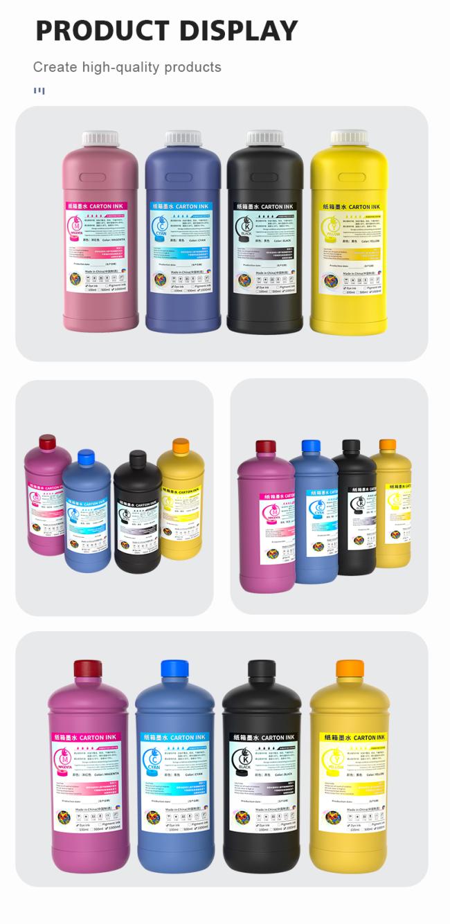 FCOLOR ink packaging options