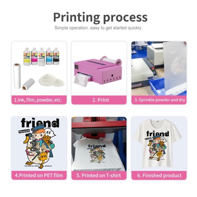 FCOLOR A4 DTF Printing Machine complete setup
