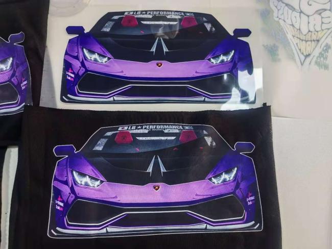 DTF printing sample results
