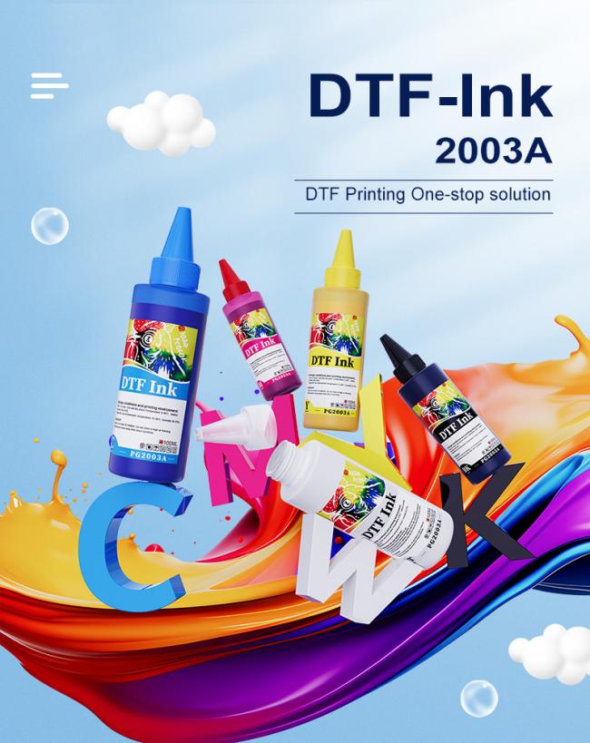 FCOLOR DTF White Ink packaging and bottles