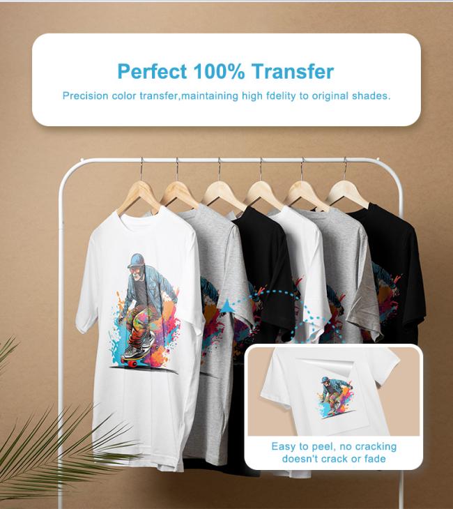 Printed DTF transfer samples