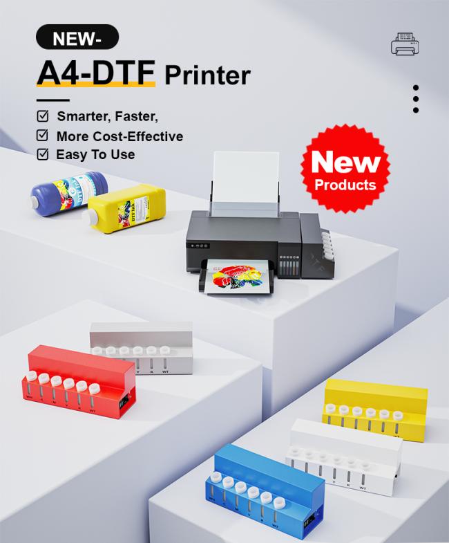 FCOLOR DTF Ink Refill System - Complete system setup with printer compatibility