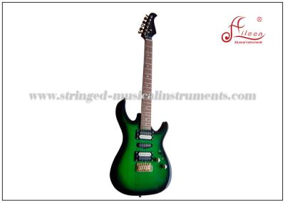 中国 STのモデル緑および黒いエレクトリック・ギターのかえでの首の純木ボディ後輩エレクトリック・ギター 販売のため