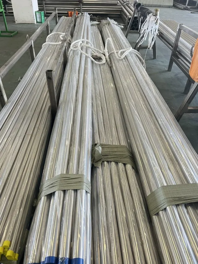 Stainless Steel Sanitary Pipe Round Bead Crushed Polished Welded for Pharmacy (HDP-001)