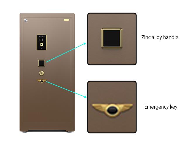 Dual Intelligent Alarm Commercial Safe Box exterior view