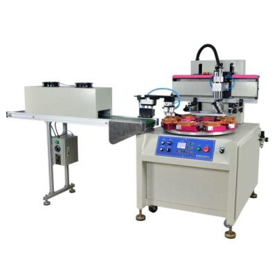 China Flat Screen Printing Machine With Rotary Table Auto Baiting Drying System for sale