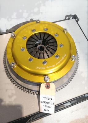 China Twin Disc Racing Clutch Kits Fit TOYOTA Myvi YRV -K3-VE1.3 1.5  Yellow 185mm Friction Plate for sale