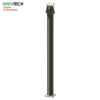 China lockable pneumatic telescopic mast 25m-350kg payloads-NR-5.2-25-350L-8S-160-335-mobile telecommunication antenna tower for sale