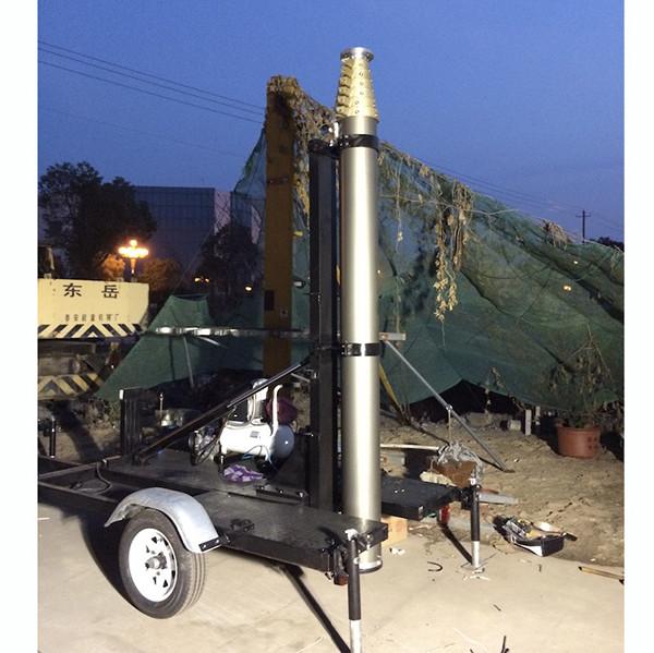 15m mast vertical mounted