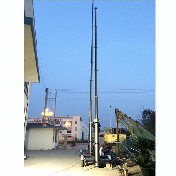 15m mast extending testing