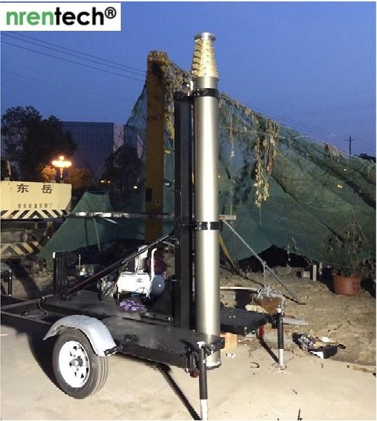 15m mast trailer mounted