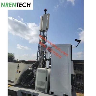 China 15m lockable pneumatic telescopic mast 350kg payloads for mobile telecom cell tower for sale