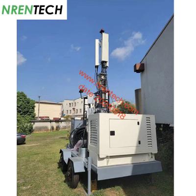 China 15m heavy duty payload lockable pneumatic telescopic mast 350kg payloads for mobile telecom cell tower for sale