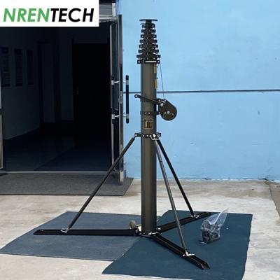 China 15m Manual Crank Up Telescoping Mast 10kg payloads-Aluminum Materials for sale