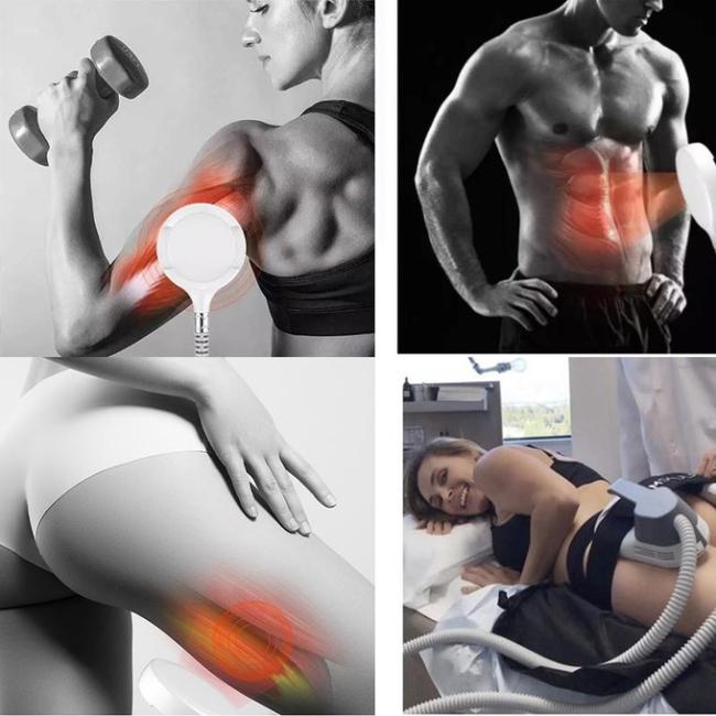 EMS EM Sculptingure Electromagnetic Slimming Body Machine Fat Burning Muscle Building 100hz Air Cooling System