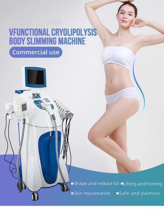 Weight Loss Beauty Equipment V9 Power Multi Function 5 In 1 Rf Massage Shape Slimming Machine Bella Shape with Cryo