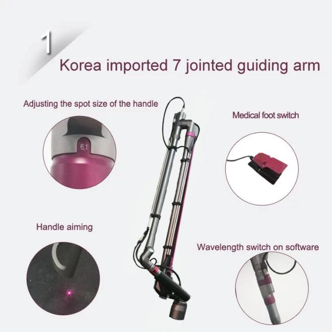 S.Korea Pico Care Laser Machine Q Switched Picosecond ND Yag for Skin Tattoo Removal 1064 532 755 nm Pigment Laser