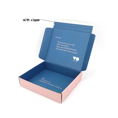 China Printed Custom Apparel Packaging Boxes Garment Packing Recycle 2.15mm Thickness for sale