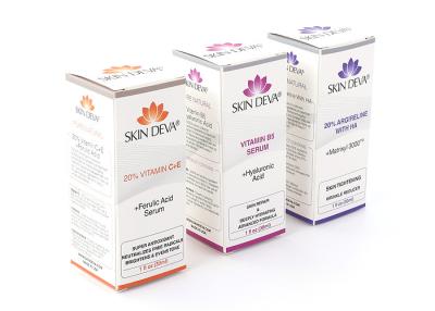 Chine Acide hyaluronique de empaquetage cosmétique imprimé de vitamine de taille de la boîte 10cm à vendre