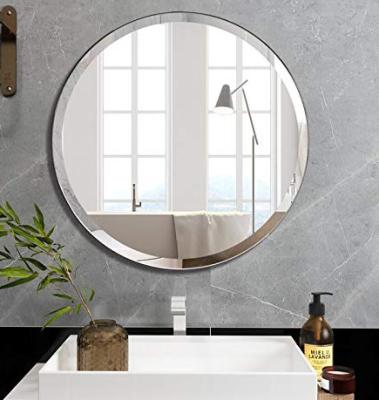 China Plata de aluminio espejo decorativo de vidrio de baño flotante de biselado de lámina de espejo antiguo en venta