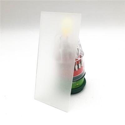 中国 3mm 4mm アシドエッチング テンプレートガラス 形状 凍結ガラス 浴室のドアに使用 販売のため