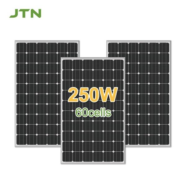 Quality Monocrystalline Solar Voltaic Cell Thin Film PV Panels 250 Watt 18V 30V 36V For RV Energy for sale