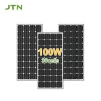Quality IP65 Waterproof Monocrystalline PV Solar Panel Cells 100WP 100 Watt 12V for sale