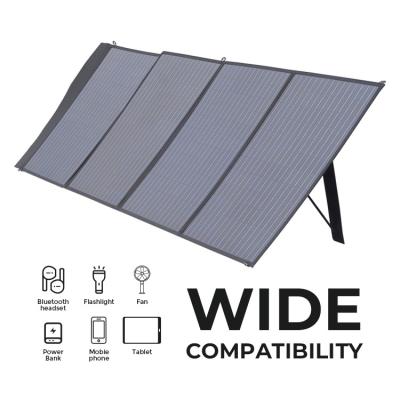 China Panel solar plegable monocristalino de media célula de 200W con IP65 a prueba de agua 6.5KG en venta