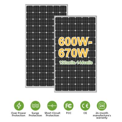 Chine Panneau solaire photovoltaïque mono Perc pour la maison 500w 550w 600w 700w 750w à vendre