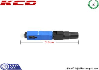 China SC / UPC Drop Cable Fiber Optic Quick Connector Fast Connect FC LC SC Customized for sale