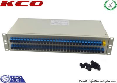 China Rack Type Fibre Optic Cable Splitter PLC 1x64 Corning Optical Fiber Passive Optical Networks for sale