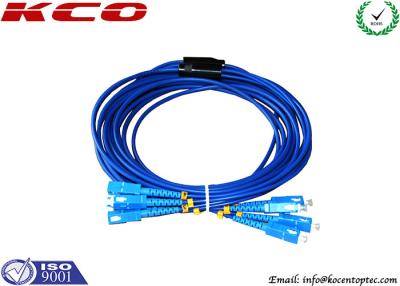 China SC to SC Fiber Optic Patch Cord Rodent Proof Armoured Cord Jumper for sale