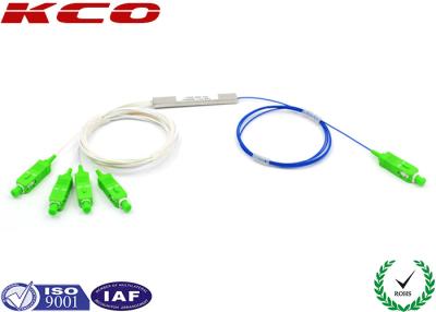 China LSZH PLC Fiber Optic Splitter 1X4 Corning SMF-28e Fiber Planar Waveguide for sale