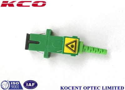 China Adaptadores polvorientos automáticos del conector SC/APC de la fibra del casquillo, grado de las telecomunicaciones de los adaptadores 0.2dB de la fibra óptica en venta