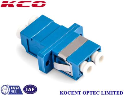 China FTTX CATV Optical Fiber Adapter Ceramic Sleeves Material LC Duplex Coupler for sale