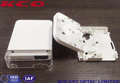 China 2 Cores Face Plate 1 Port Optical Fiber Termination Box SC Duplex LC Quad Port for sale