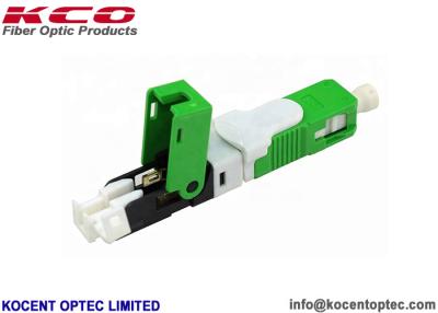 中国 ESC250D APCの緑の速い繊維光学のコネクターIL 0.2dB RL 55dBの干渉計のパスを接続します 販売のため