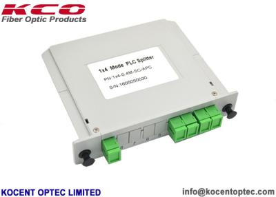 China Small Size 1*4 Fiber Optic Splitter 1x4 PLC Splitter LGX Type For Terminal ODF ODB Box for sale
