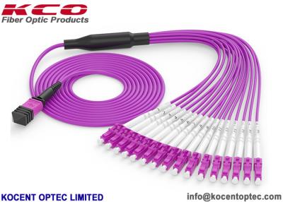 China 16 Core MPO Patch Cable LC FC ST SC Optical Fiber Connector For Data Center for sale