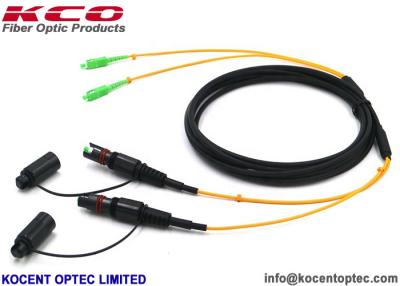 China FTTH Outdoor 5G LSZH FTTA SC APC 1cores 5.0mm Optical Fiber Patch Cables for sale