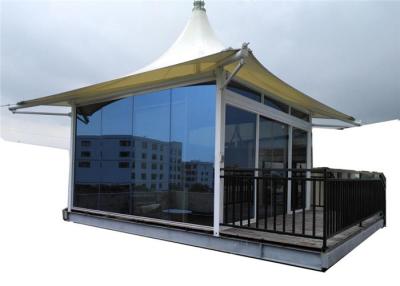 China Laminated Glass Luxury Resort Tents Sound Insulation Wall Steel Structure for sale