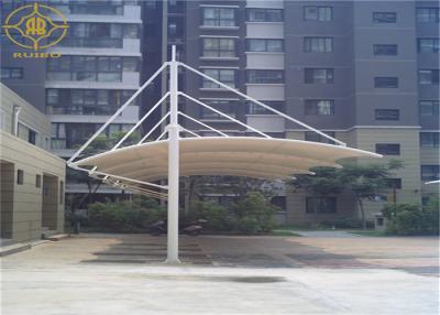 China 24*6M Single Cantilever Portable Car Shade Structures Waterproof UV Resistance for sale