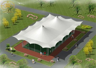 China Prefabricated Membrane Tent Structures Waterproof Use In Tennis Court Shading for sale