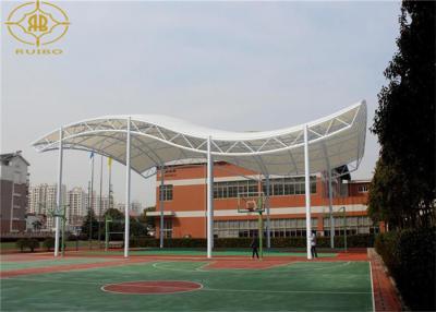 China UV Resistant Membrane Tent Structures PVDF Or PTFE Steel Frame For Basketball Court for sale