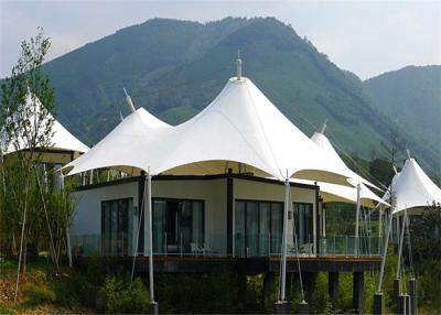 China Prefab 2 Bedroom White PVDF Waterproof Fabric House Tents for sale