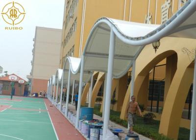 China Outdoor PVDF Fabric Shade Canopy For School Walkway Structures for sale